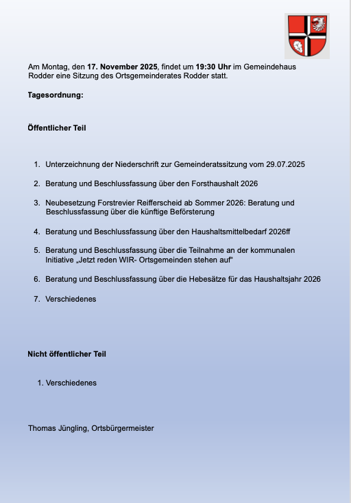 Rodder Gemeinde Rodder Startseite Startseite ,Gemeinde Gemeinde Rodder Eifel Bildschirmfoto 2025 11 11 um 19.13.01
