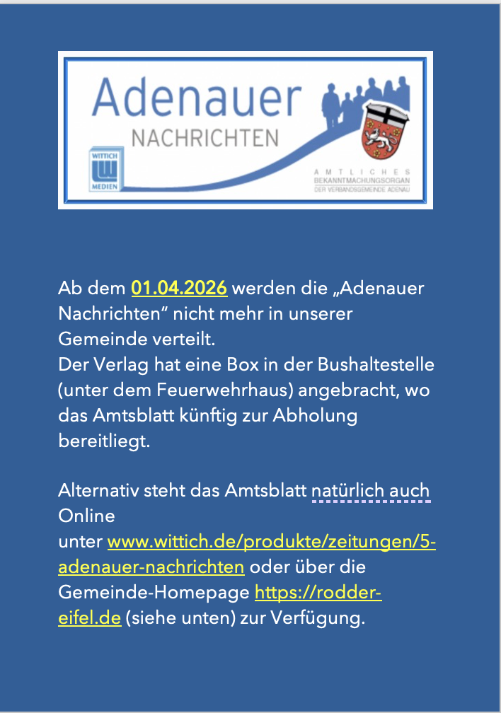 Rodder Gemeinde Rodder Startseite Startseite ,Gemeinde Gemeinde Rodder Eifel Bildschirmfoto 2026 03 20 um 19.46.11